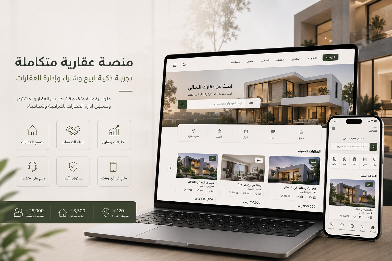 منصة عقارية لعرض العقارات